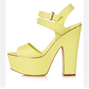 Chunky platform heels